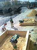Příprava soch z písku, Cipískoviště 2013 02, zdroj: Město Písek, odbor školství a kultury