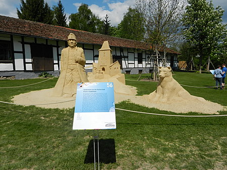 Pískové sochy v Deggendorfu